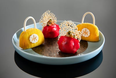 Dim sum duo, part of Hakkasan Abu Dhabi's Cantonese Journey set menu. Photo: Hakkasan Abu Dhabi