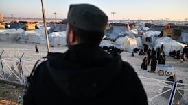 Syria's army has taken control of camps such as Al Hol, above, where thousands of foreigners including ISIS suspects, their wives and children are being held. Getty Images