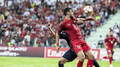 Action from Syria v Guam at Al Maktoum bin Rashid Stadium. Antonie Robertson/The National