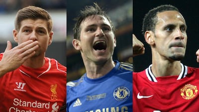 From left to right: Steven Gerrard, Frank Lampard and Rio Ferdinand will be remembered as great of the Premier League era. Olly Greenwood / Getty / Eddie Keogh / Reuters / Carl Recine / Action Images