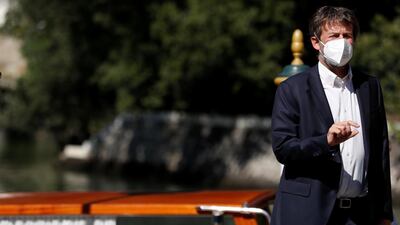 Italian Minister of Cultural Heritage and Activities Dario Franceschini arrives the day before the start of the festival. Reuters