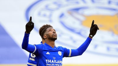 Kelechi Iheanacho scored a hat-trick in Leicester City's 5-0 Premier League win over Sheffield United on Sunday, March 14. PA