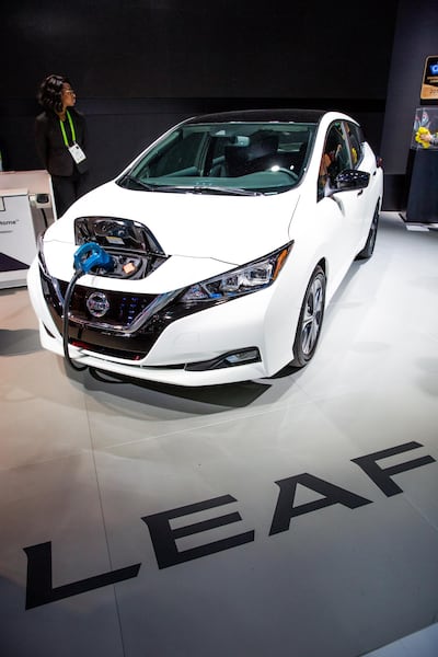 The Nissan Leaf, which has a semi-autonomous system called ProPilot. Nissan