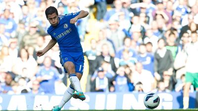 MIDFIELD: Belgian wunderkind Eden Hazard continues to be a dangerous presence in midfield for Chelsea, and his link-up with Oscar has given them a newfound creativity. Tom Hevezi/AP