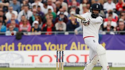 Moeen Ali scored his second Test century on Saturday against Sri Lanka. Jason Cairnduff / Reuters