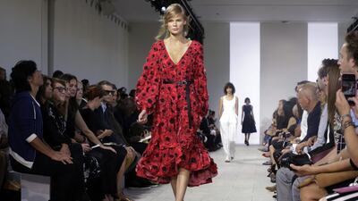 The Michael Kors Spring 2016 collection is modeled during Fashion Week in New York. AP Photo / Richard Drew