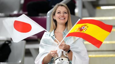 Japan take on Spain in their last Group E game. PA