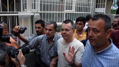 Pastor Andrew Craig Brunson, a 50-year-old evangelical pastor from North Carolina, was placed under house arrest after leaving a Turkish prison. (AP)