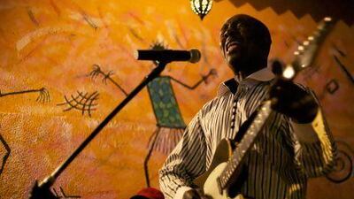 The Malian musician Baba Salah performs at Le Savana Club in Bamako last month. George Henton for The National