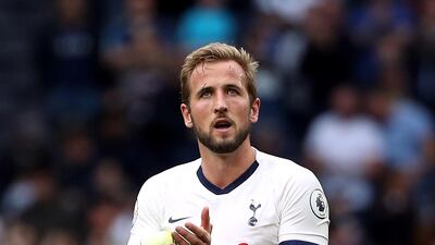 Harry Kane of Tottenham was valued at £150m at the peak of prices, and is now £120m. PA