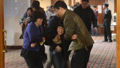 The missing Malaysia Airlines jet came down in the Indian Ocean, prime minister Najib Razak said March 24, as the airline reportedly told relatives it had been lost and that none on board survived. Goh Chai Hin / AFP Photo