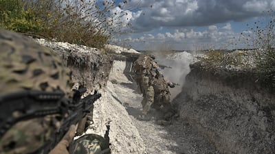 Ukrainian troops take part in military operations near the eastern city of Bakhmut. Reuters