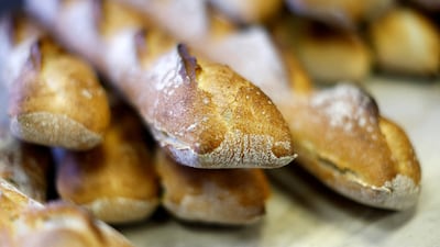 Freshly baked baguettes at a bakery in Nice, France. Reuters
