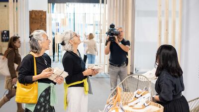 In its exhibition, the House of Artisans is showcasing works that reflect on the cultural narrative of Emirati crafts, tracing their development through a contemporary lens.