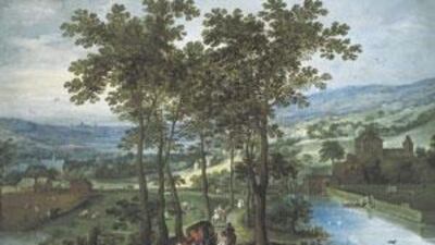 Spring: a collaboration by Joos de Momper the Younger and Jan Brueghel the Elder.