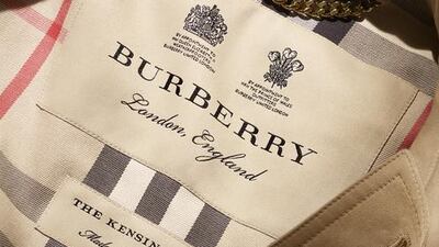 The monogrammed Burberry Heritage Trench Coat. Courtesy Burberry