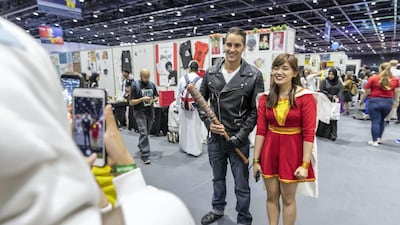 One fan dressed up as Negan from 'The Walking Dead'. Antonie Robertson / The National