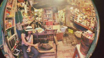 Libreria Acqua Alta, a quirky bookstore overlooking a canal. Courtesy Sara Aleem