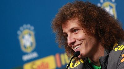 Brazil's David Luiz addresses media at a press conference on Thursday ahead of the 2015 Copa America. Silvio Avila / EPA / June 11, 2015