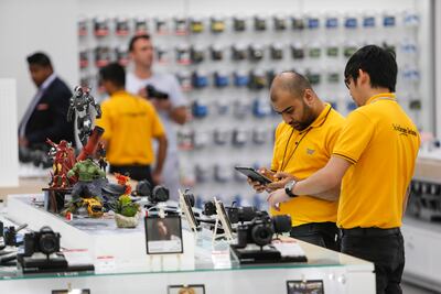 Electronics and technology retail supplier Sharaf DG is offering discounts on items until April 21. Antonie Robertson / The National