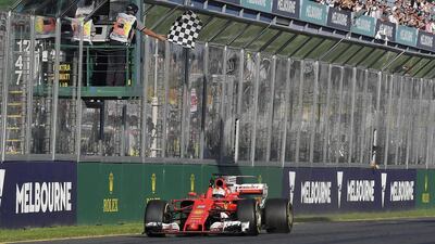 The Ferrari driver Sebastian Vettel's win at Australian Formula One Grand Prix in Melbourne gafe an instant boost to the company's stock. Andy Brownbill / AP Photo