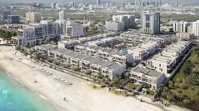 Above, an artist's illustration of the Palace Fujairah Beach. Courtesy Eagle Hills