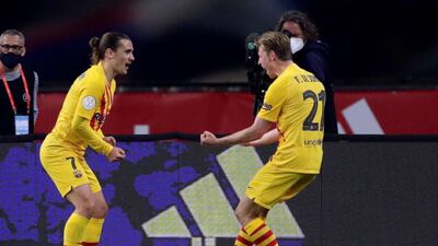 Frenkie de Jong, 9 - Struck the post after four minutes and always involved. Played the ball in from the right which led to Greizmann’s opener and then dived to head in Barca’s second after 62 minutes. Then teed up Messi’s third. EPA