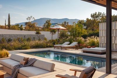 A private pool at Athens's new One&Only resort. Photo: One&Only Resorts