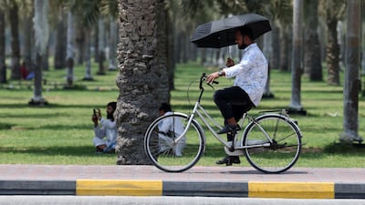 The UAE is set for more rain next week but temperatures will continue to rise. Chris Whiteoak / The National