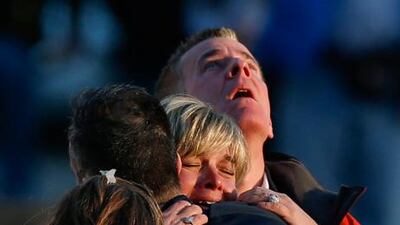 The families of victims grieve. Adrees Latif / Reuters