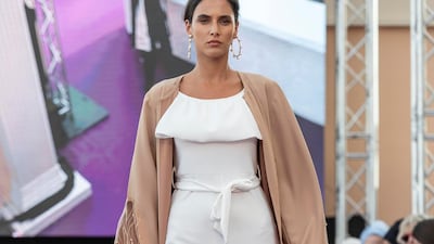 A look by students from the College of Fashion Design, Dubai. Photo: Antonie Robertson / The National