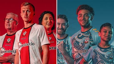 No 17: Southampton's home and away kits. Photo: Southampton / Twitter