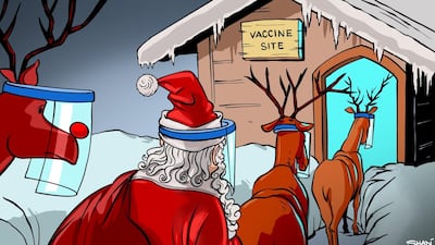 Shadi Ghanim's take on the Covid-19 vaccination process amid muted Christmas celebrations around the world