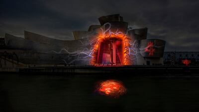 Guggenheim Museum Bilbao in Pais Vasco, Spain.