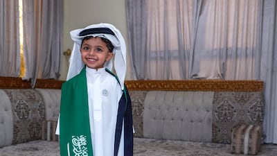 Two-year-old Sultan was born in Saudi Arabia. His mother Ohoud al Sayari moved to the UAE from Saudi three years ago. She and her husband plan to name their second child Zayed. Victor Besa / The National