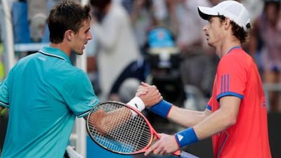 Andy Murray, right, is a two-time finalist at the Australian Open.