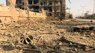 A 2017 file photograph from Deir Ezzor. AFP