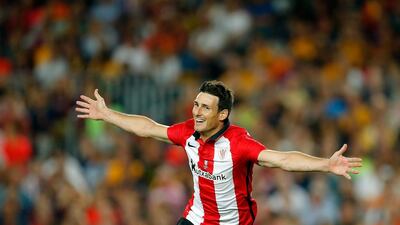 Athletic Bilbao's Aritz Aduriz has been in fine form this season, helping his club to the Spanish Super Cup. Manu Fernandez / AP Photo