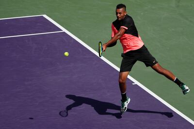 Nick Kyrgios made more progress in Miami after his dominant win over Fabio Fognini. Geoff Burke / Reuters