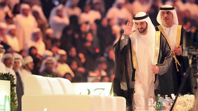 Sheikh Hamdan bin Mohammed, Crown Prince of Dubai, attends Dubai Police Academy's 27th graduation ceremony.