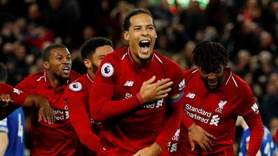 2018/19 - Virgil van Dijk (Liverpol): 50 appearances, six goals. Reuters