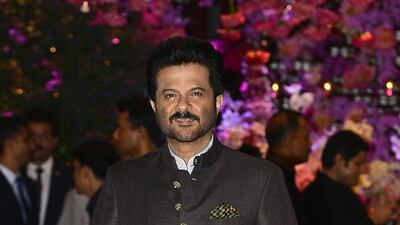 Anil Kapoor poses at Saturday night's bash. AFP