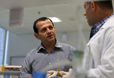 Dr Rabah Iratni, a researcher at Al Ain’s UAE University, calls the plant ‘the goldmine’. Pawan Singh / The National