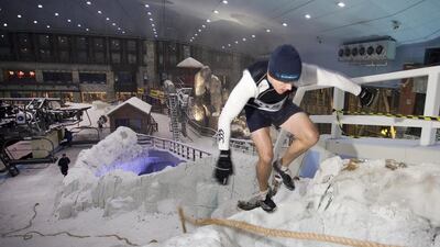 This year's Ice Warrior Challenge will raise funds for the Dubai Centre for Special Needs. Courtesy Ski Dubai