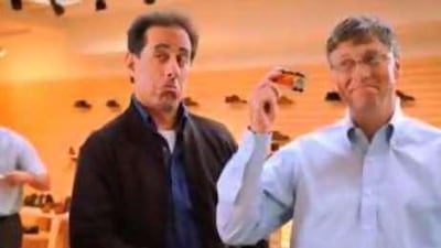Bill Gates' appearance on an episode of Seinfeld was a nod to the square image of the company.