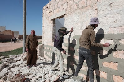 Syria is seeking funds for reconstruction but remains under sanctions imposed on the Assad regime. Reuters