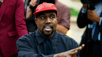 Kanye West wore a "Make America Great Again' hat to meet US President Donald Trump. AP