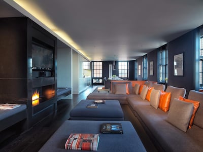 The living area in the City Suite. Jumeirah