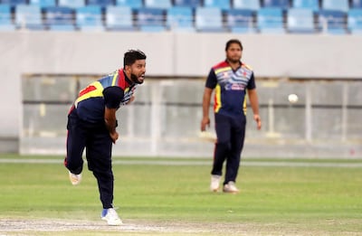 UAE bowler Mohammed Naveed is ranked No 10 by the ICC for T20 bowlers. Pawan Singh / The National