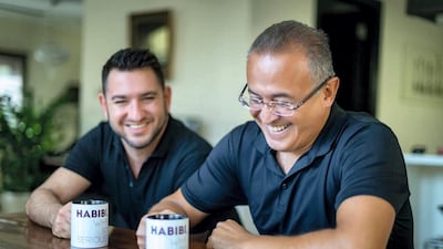 1TAM founders Khaled Ismail, right, and Emirati Anwar Nusseibah.